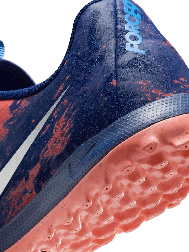Nike Blue Kids Phantom Erling Haaland Turf Football Boots - Image 8 of 8