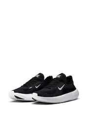Nike Black/White Free RN Gym Trainers - Image 3 of 9