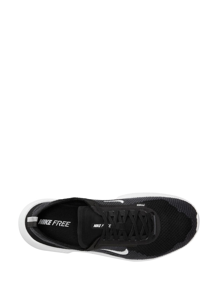 Nike Black/White Free RN Gym Trainers - Image 5 of 9