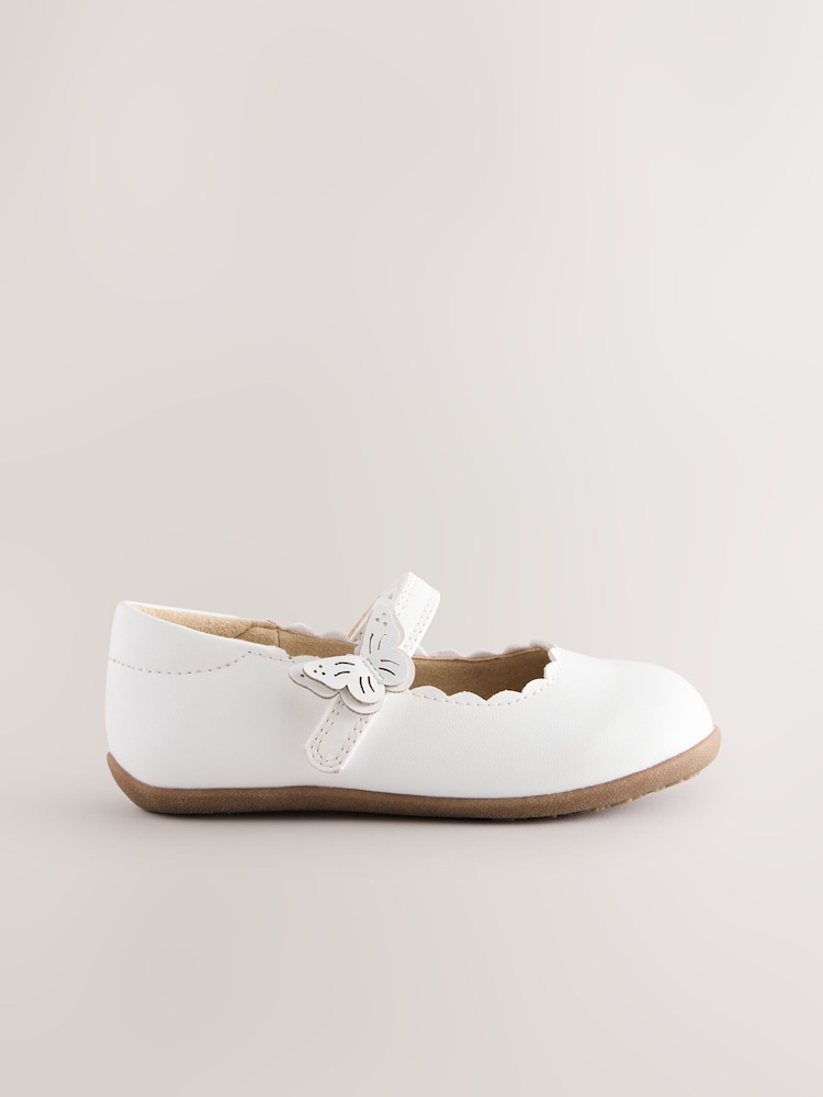 White Butterfly Mary Jane Shoes - Image 2 of 5