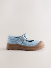 Denim Floral Chunky Mary Jane Shoes - Image 2 of 6