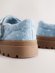 Denim Floral Chunky Mary Jane Shoes - Image 6 of 6