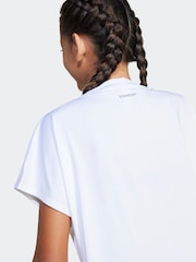 adidas White Winter Glam Metallic T-Shirt - Image 5 of 6