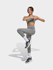 adidas Grey Optime Glam 7/8 Leggings - Image 4 of 7
