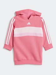 adidas Pink Essentials Tiberio 3 Stripe Hoodie and Legging Set - Image 2 of 7