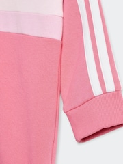 adidas Pink Essentials Tiberio 3 Stripe Hoodie and Legging Set - Image 5 of 7