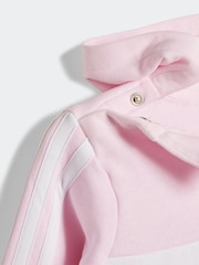 adidas Pink Essentials Tiberio 3 Stripe Hoodie and Legging Set - Image 4 of 7