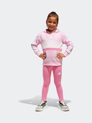 adidas Pink Essentials Tiberio 3 Stripe Tracksuit - Image 1 of 7
