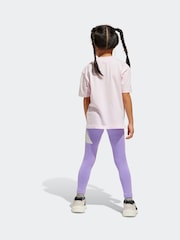 adidas Pink Essentials Glam Leggings - Image 2 of 8