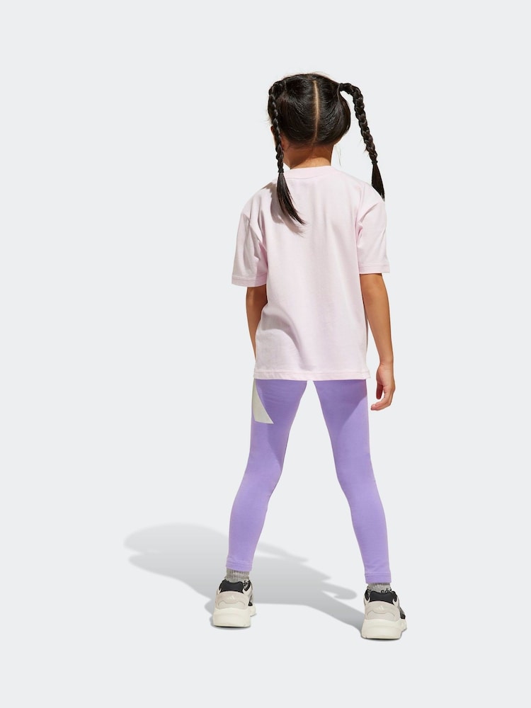 adidas Pink Essentials Glam Leggings - Image 2 of 8