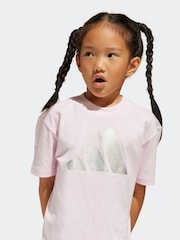 adidas Pink Essentials Glam Leggings - Image 5 of 8