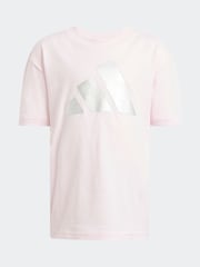 adidas Pink Essentials Glam Leggings - Image 6 of 8