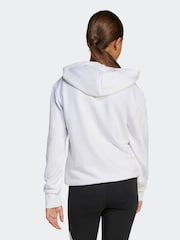 Белый - Хлопковая толстовка adidas Essentials Glam - Изображение 2 из 6