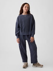 Vasket Svart - Gap Vintage Soft Relaxed Barrel Joggers (4-13yrs) - Bilde 3 av 5