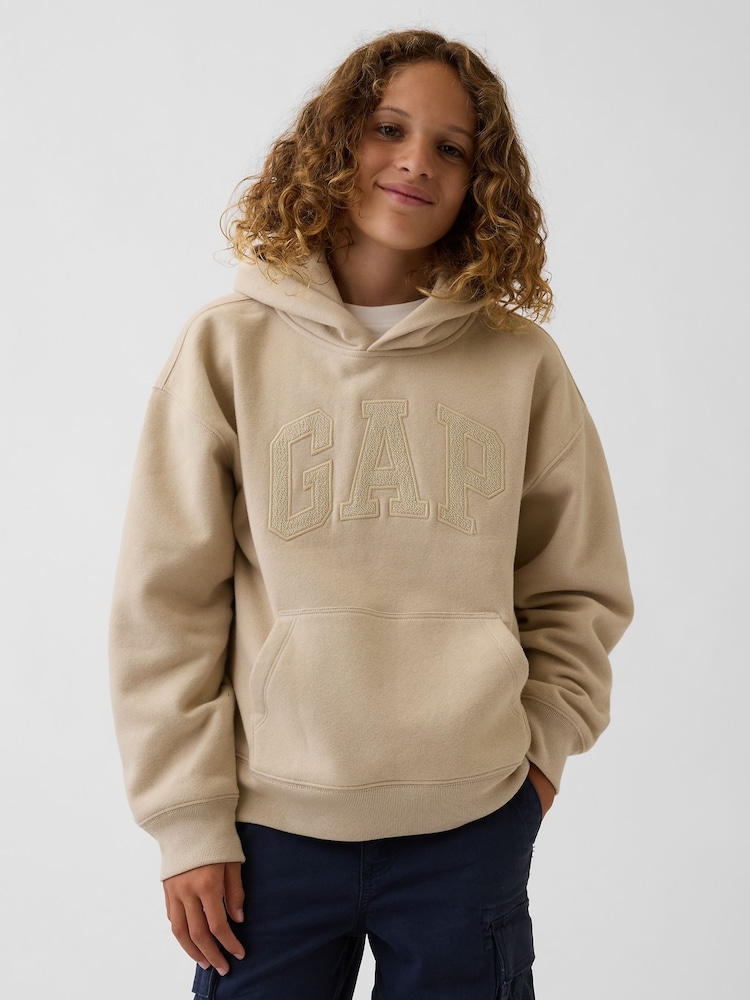 Maro deschis - Gap Relaxed Logo Hanorac cu glugă (4-13yrs) - Imaginea 1 din 4 Maro deschis - Gap Relaxed Logo Hanorac cu glugă (4-13yrs) - Imaginea 1 din 4