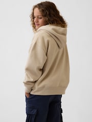 Maro deschis - Gap Relaxed Logo Hanorac cu glugă (4-13yrs) - Imaginea 2 din 4