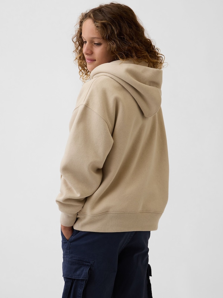 Maro deschis - Gap Relaxed Logo Hanorac cu glugă (4-13yrs) - Imaginea 2 din 4 Maro deschis - Gap Relaxed Logo Hanorac cu glugă (4-13yrs) - Imaginea 2 din 4