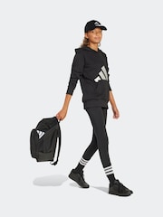 Черный - Хлопковая толстовка adidas Essentials Glam - Изображение 3 из 6