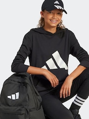 Черный - Хлопковая толстовка adidas Essentials Glam - Изображение 5 из 6