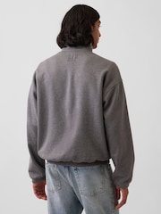 Gap Grey Heavyweight Oversized Zip-Up Jacket - Image 2 of 4