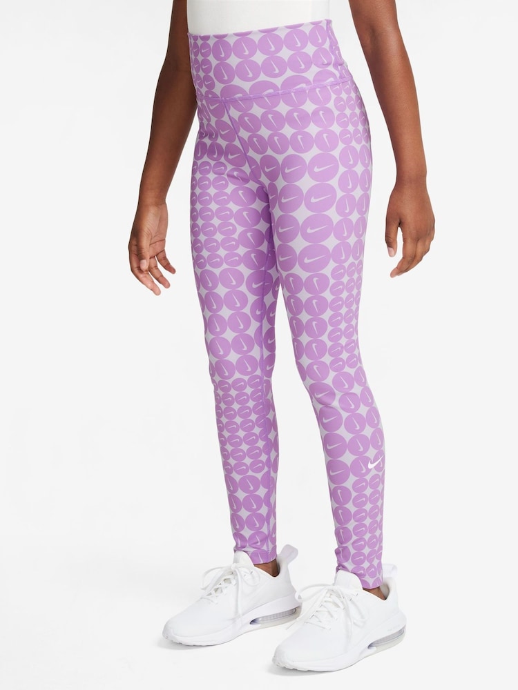Nike Rush Lilac One Dri-FIT Leggings - Image 1 of 3