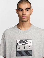 Nike Grey Sportswear Air Graphic T-Shirt - Image 3 of 10