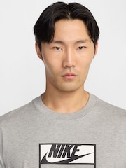 Nike Grey Sportswear Air Graphic T-Shirt - Image 6 of 10