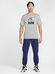 Nike Grey Sportswear Air Graphic T-Shirt - Image 7 of 10