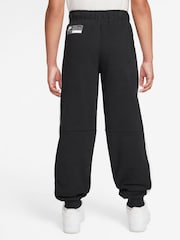 Nike Black Air Fleece 100% Cotton Joggers - Image 2 of 3
