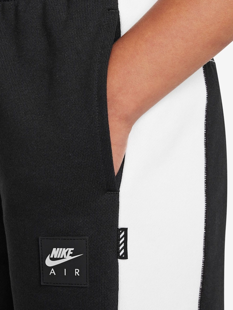 Nike Black Air Fleece 100% Cotton Joggers - Image 3 of 3