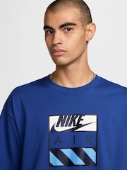 Nike Royal Blue Sportswear Air Graphic T-Shirt - Image 3 of 3