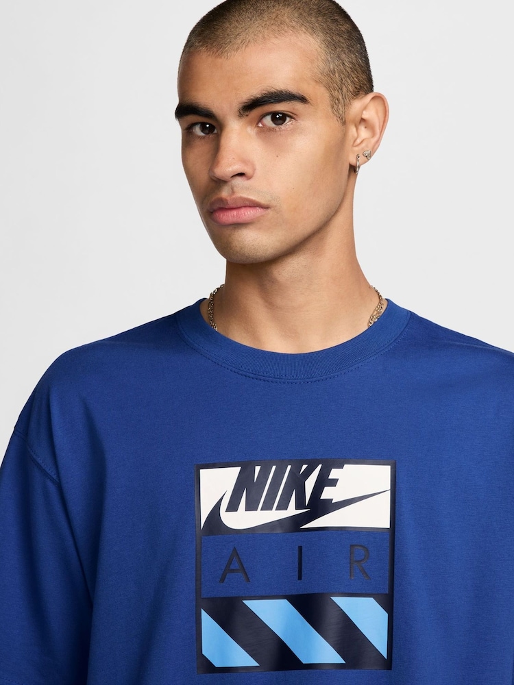 Nike Royal Blue Sportswear Air Graphic T-Shirt - Image 3 of 3