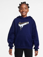 Nike Void Blue SB Easy On Oversized Pullover Hoodie - Image 1 of 3