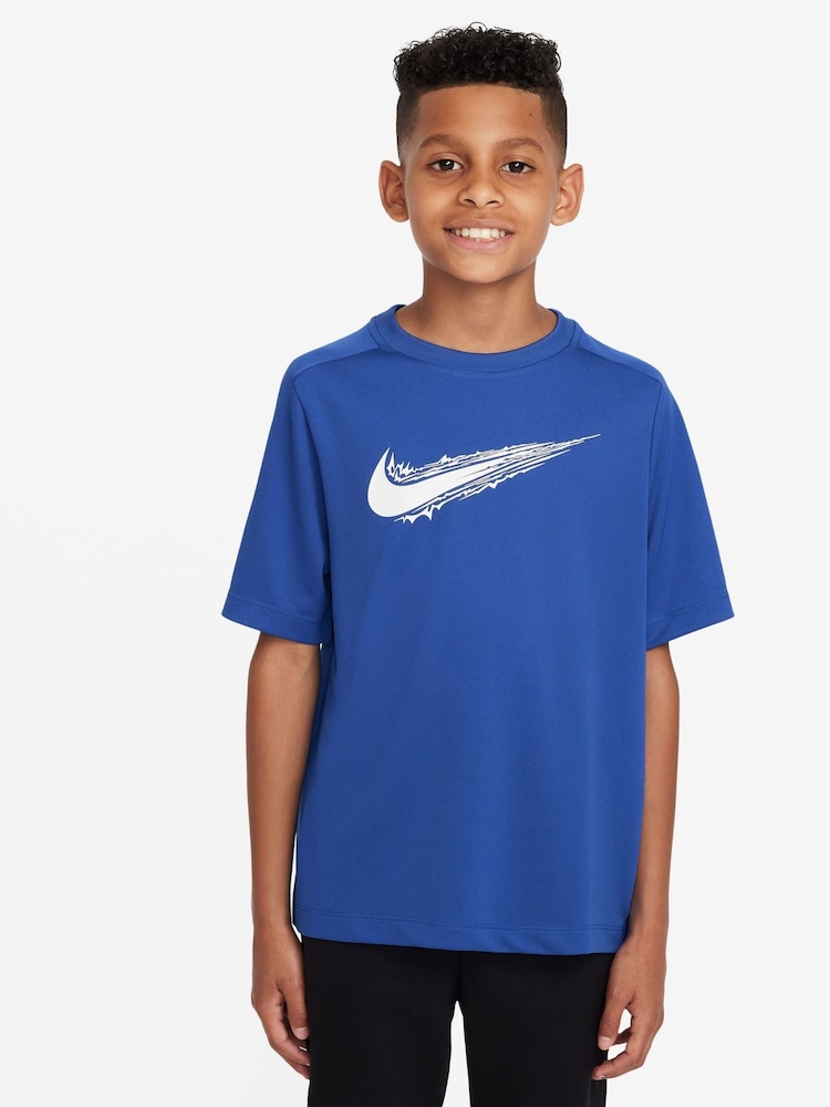 Nike Royal Blue Multi Dri-FIT Short Sleeve T-Shirt - Image 1 of 3