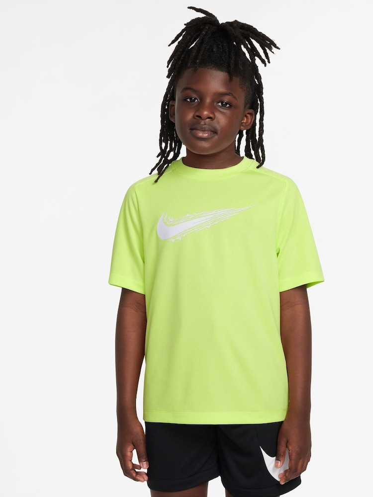 Nike Lemon Yellow Multi Dri-FIT Short Sleeve T-Shirt - Image 1 of 3