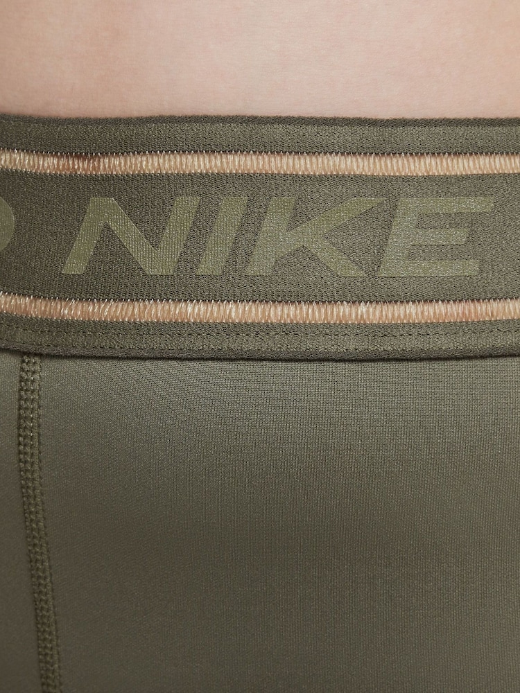 Nike Medium Olive Green Pro Girls Dri-FIT Leggings - Image 6 of 6