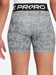 Nike Smoke Grey Dri-FIT Pro 5 Inch Shorts - Image 2 of 4