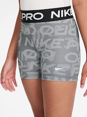 Nike Smoke Grey Dri-FIT Pro 5 Inch Shorts - Image 3 of 4