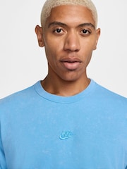 Nike University Blue Oversized Sportswear Premium T-Shirt - Image 3 of 7