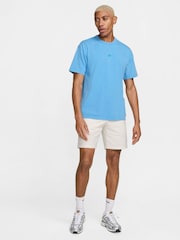 Nike University Blue Oversized Sportswear Premium T-Shirt - Image 7 of 7