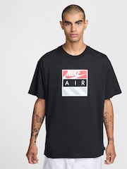 Nike Black Sportswear Air Graphic T-Shirt - Image 1 of 3