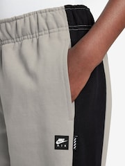 Nike College Grey Air Fleece 100% Cotton Joggers - Image 3 of 3