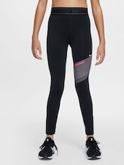 Nike Black Pro Girls Dri-FIT Leggings - Image 1 of 6