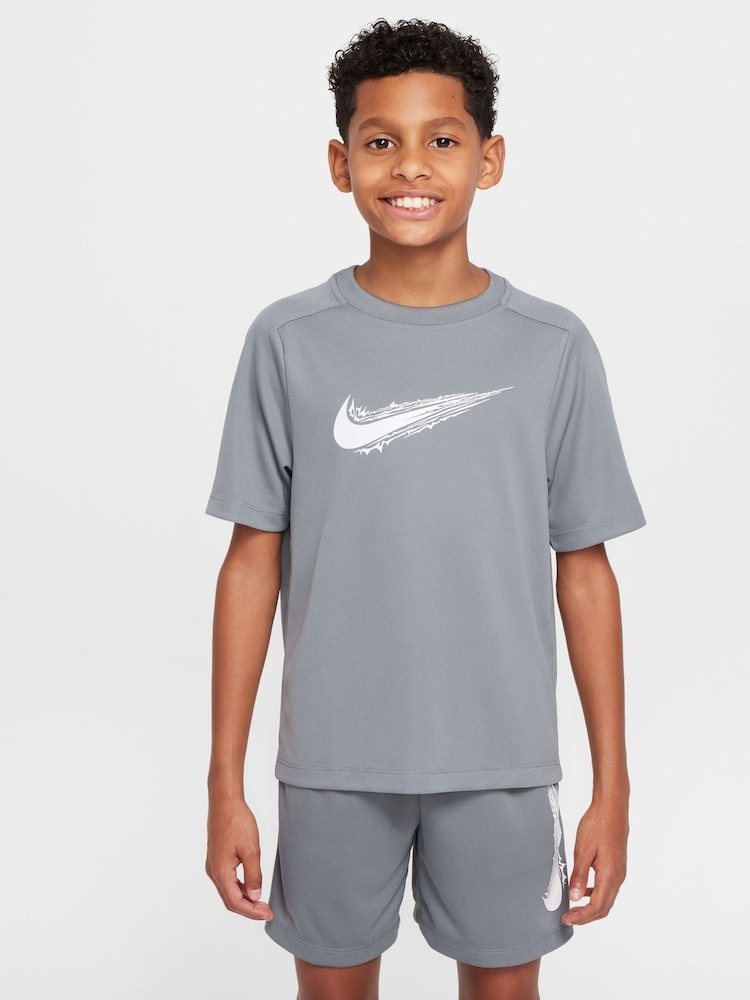 Nike Smoke Grey Multi Dri-FIT Short Sleeve T-Shirt - Image 1 of 5