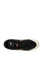 Nike Black/Leopard Court Legacy Lift Platform Trainers - Image 4 of 9