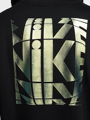 Nike Black Club Back Graphic Pullover Hoodie - Image 6 of 8