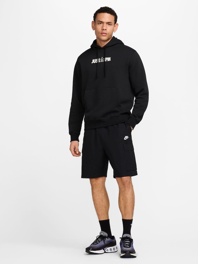 Nike Black Club Back Graphic Pullover Hoodie - Image 8 of 8