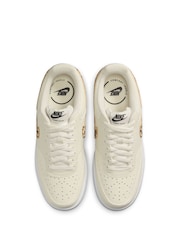 Nike Cream/Leopard Court Vision Low Trainers - Image 10 of 11
