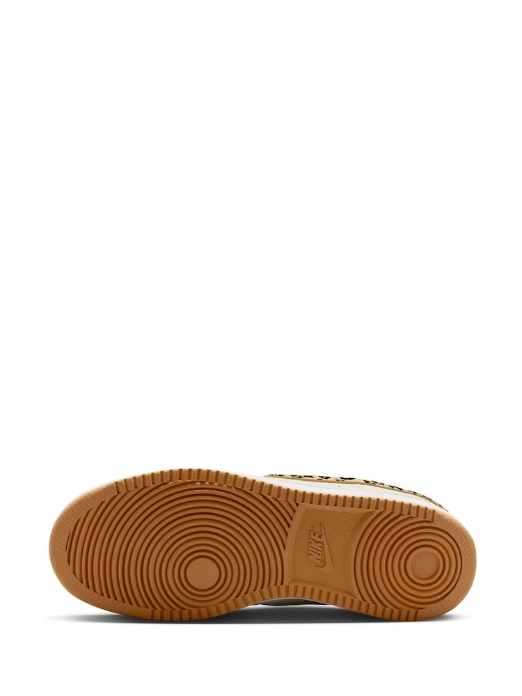 Cream/Léopard - Baskets basses Nike Court Vision - Image 9 of 11