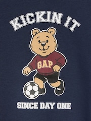 Gap Navy Brannan Bear Relaxed Graphic Crew Neck Sweatshirt (6mths-5yrs) - Image 2 of 2